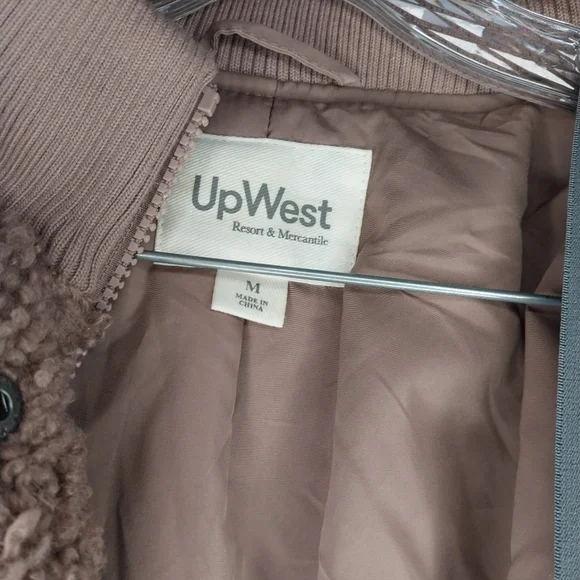 UpWest Women’s Utility Sherpa Bomber  Jacket - Picture 5 of 11